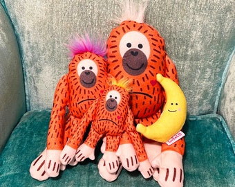 Totes Adorbs Orangutan Plushies, Available in 3 Sizes!