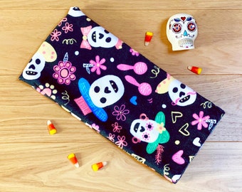 Fluffy Kitchen or Bath Hand Towel - Sugar Skulls (Dia De Los Muertos)