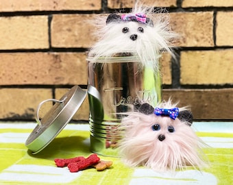 Mini Mighty Frighty Puppy Keychains!