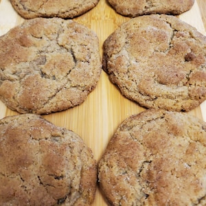 Chewy Vegan Maple Snickerdoodle Cookies