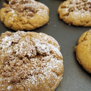 Vegan Soft Chewy Coffee Cake Crumb Cookies