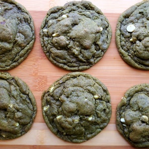 Chewy Vegan Matcha Cookies