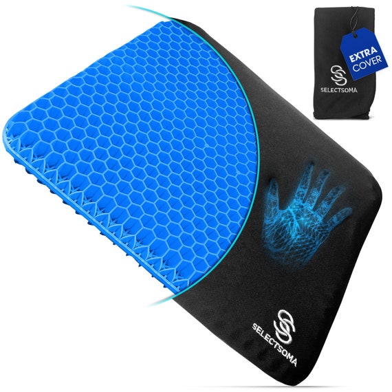 Selectsoma Gel Seat Cushion for Tailbone, Back, Sciatica Pain Relief Seat  Cushion for Office Chair, Car, Wheelchair, Long Trips 