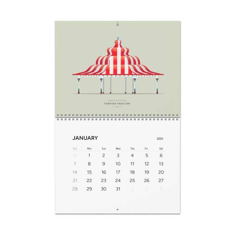 Tower Grove Park Wall Calendars 2025 / Pavilion and Shelter