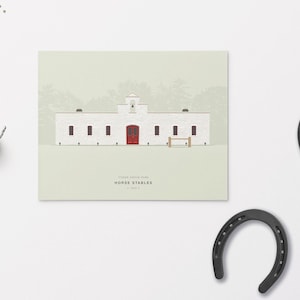 St Louis Print, Horse Stables, Tower Grove Park, St Louis Art