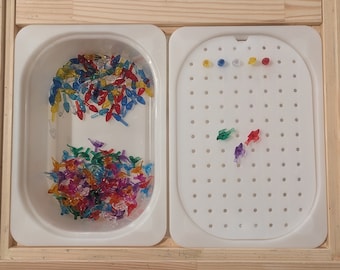 Flisat SMALL Peg Insert - Lite Brite Peg Insert - Flisat Insert for Trofast Bin Insert