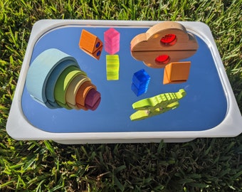 Flisat Mirror Insert -Flisat Insert for Trofast Bin -  Sensory Table - Educational