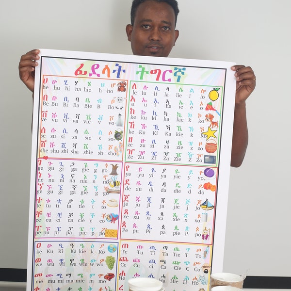 Digital Tigrinya Alphabet Poster/ Downloadable Banner