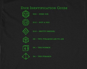 Camicia identificativa Dadi, Camicia Dungeons and Dragons, Camicia D&D, Regalo DnD, Camicia Geeky, RPG da tavolo, Scherzo, TTRPG