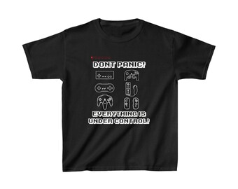 Tutto sotto controllo camicia, camicia per bambini, videogioco, giocatore, camicia geek, divertente, scherzo, gioco, vita, nerd, controller