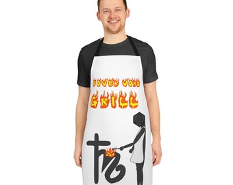 Power Word Grill Grembiule, DnD, Dungeons and Dragons, RPG da tavolo, TTRPG, Grill, BBQ, Cuoco, Chef, Nerd, Scherzo, Divertente, Gamer