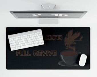Tappetino da scrivania Phoenix Ground, Caffè, Giocatore, Espresso, Videogioco, Café, Divertente, Nerd, Geek, Final Fantasy, RPG, Full Revive