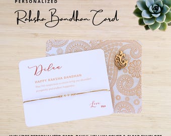 Biglietto d'auguri personalizzato per Raksha Bandhan