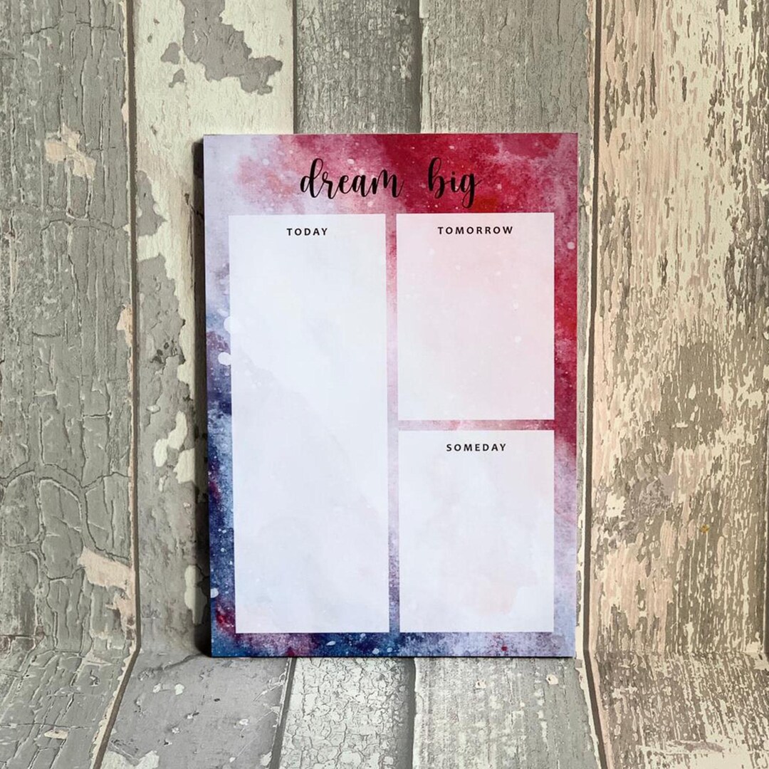 Galaxy To-do List Notepad: A5 Planner Organizer - Etsy
