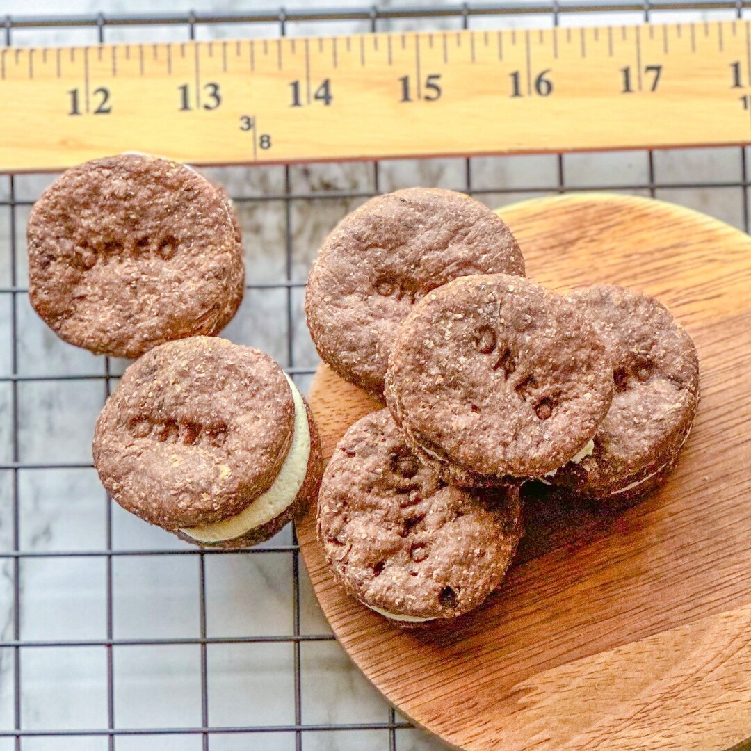 Carob Sandwich Cookies Treats for Dogs Etsy