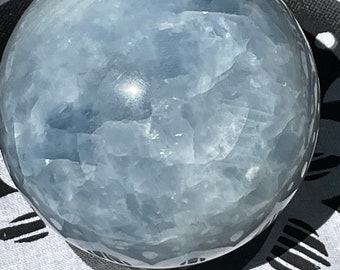 Beautiful Blue Calcite Sphere!