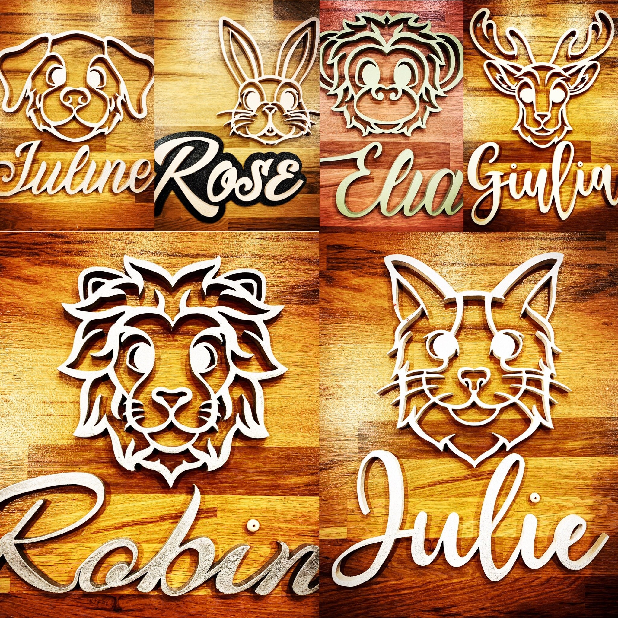 Prénoms avec Animaux - Personnalisable