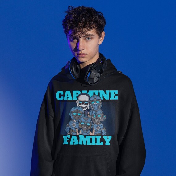 CARMINE FAMILY Gears of War Gaming HOODIE Apparel, Unisex Kawaii Style Pullover Comfy Hooded Sweatshirt