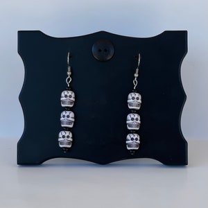Three Skull Earrings
