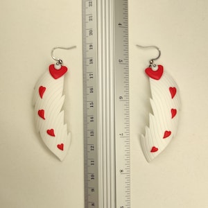 Valentino Hazbin Hotel Earrings, Demonic Feather Earrings image 8