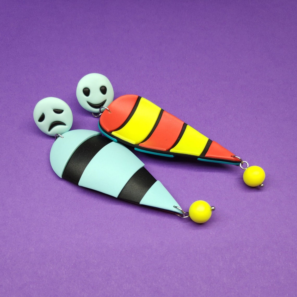 Helluva Boss Fizzarolli Earrings Robo Fizz Earrings Etsy New Zealand