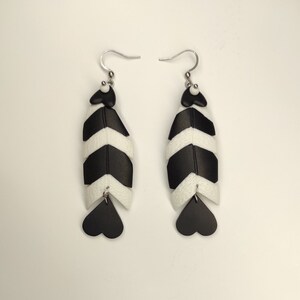 Valentino Hazbin Hotel Earrings, Demonic Feather Earrings image 7