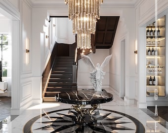 Floor Marble Medallion K21