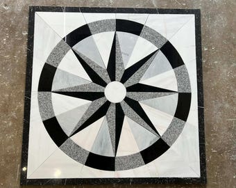 Medallón de piso de mármol y granito MDS-01