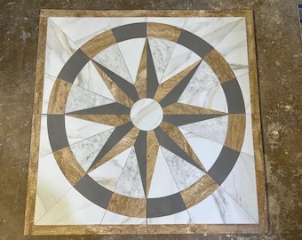 Medallón de suelo de 48'' x 48''