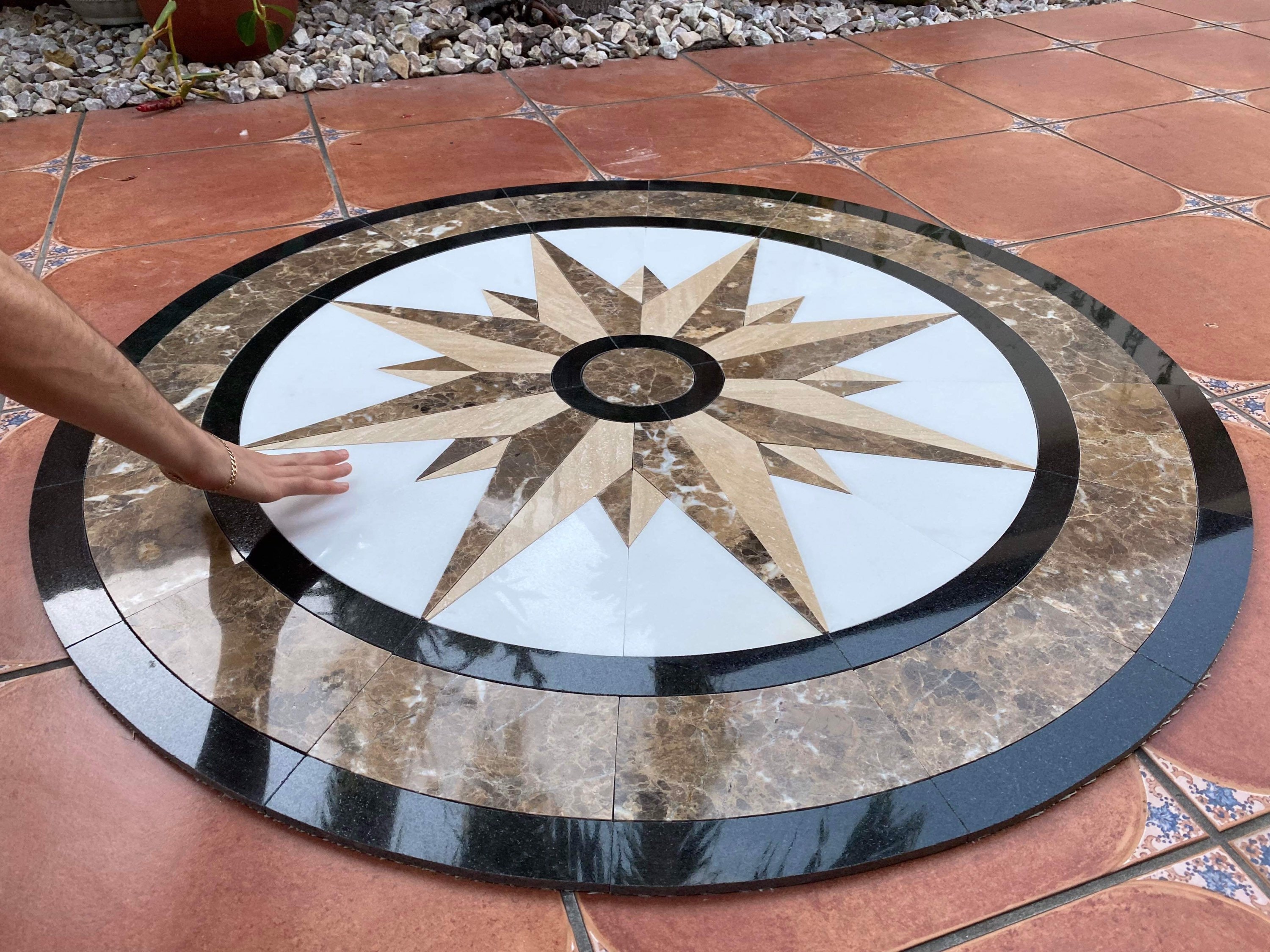 Floor Medallion Marble - Etsy