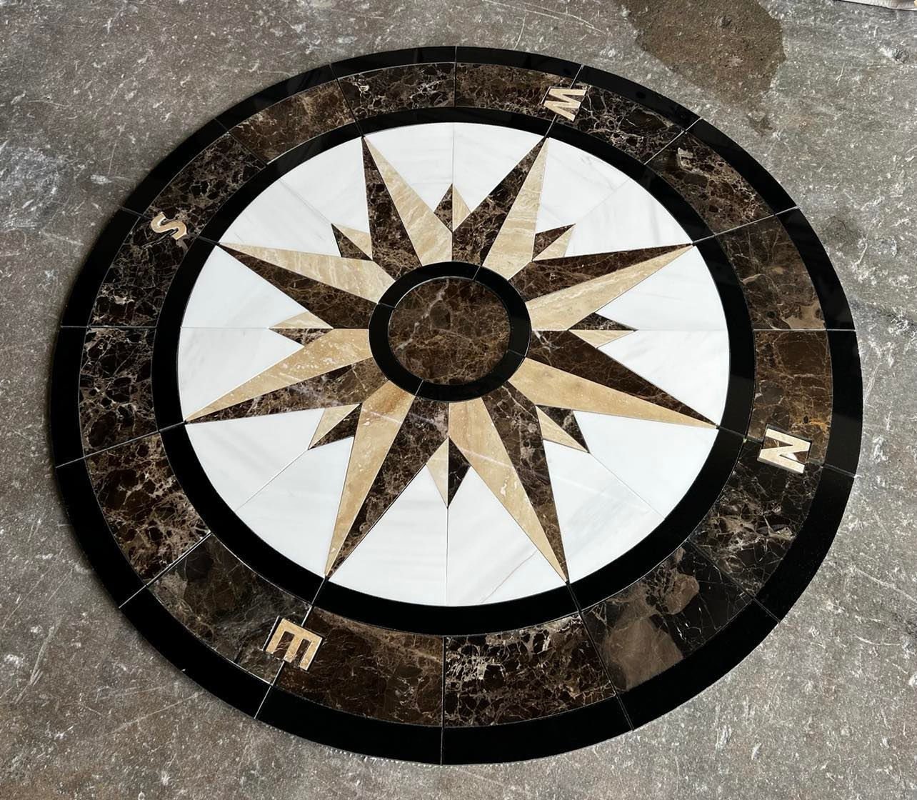 Floor Marble Medallion CA21