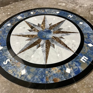 Floor Marble Medallion K77