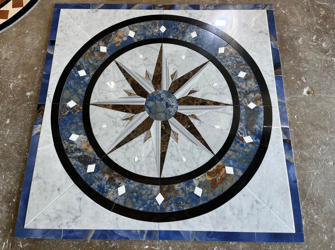 Floor Marble Medallion MDS37