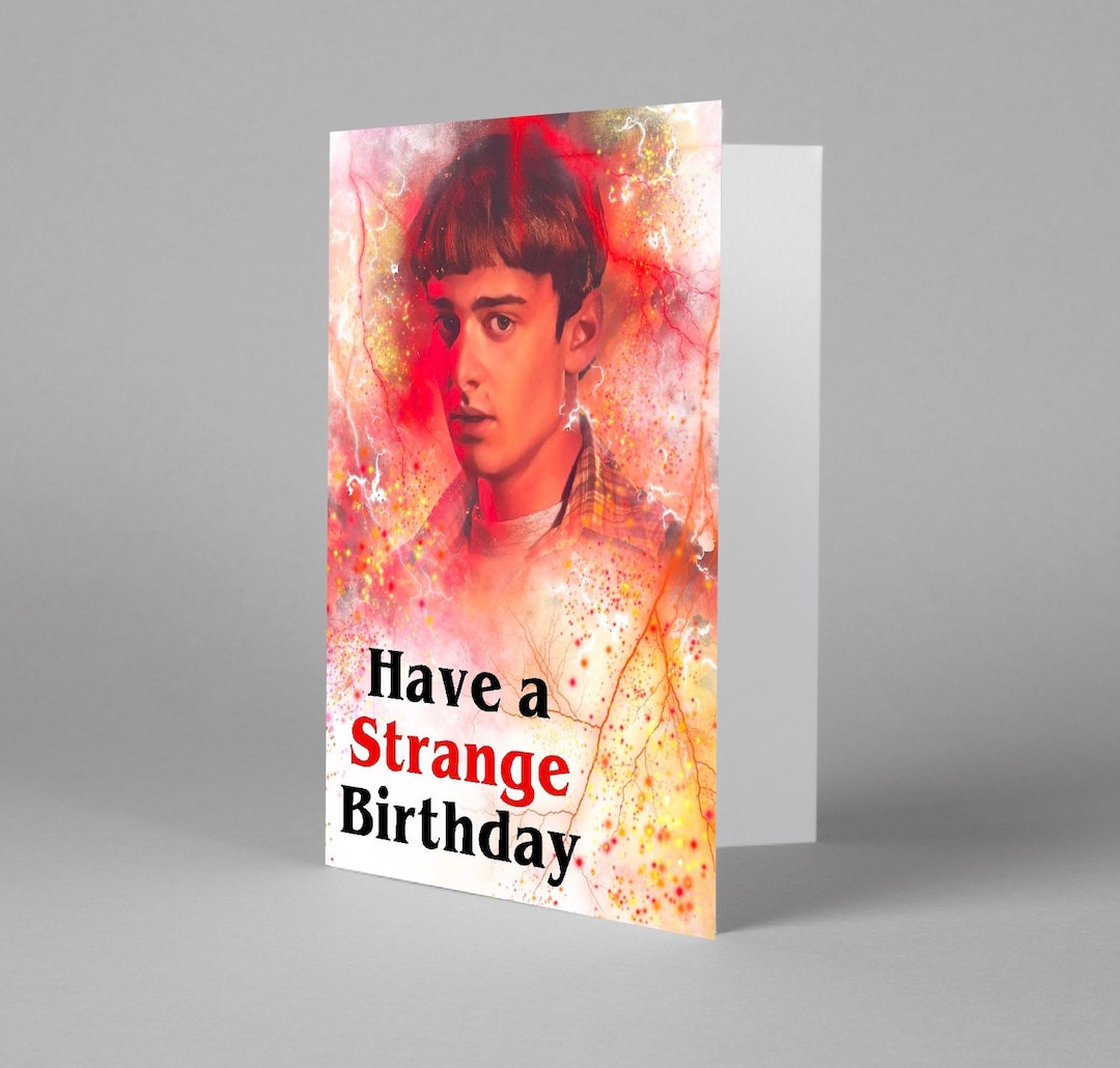 Stranger Things Birthday Card Will Byers Birthday Card Etsy