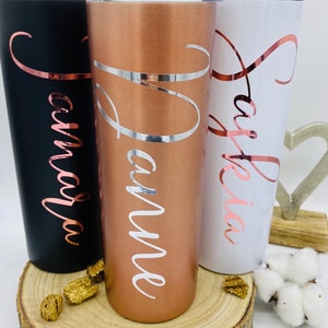 XXL Becher personalisiert Geschenk Hochzeit Festival Junggesellinnenabschied Tumbler 600ml Edelstahl ThermobecherTrinkbecher Bild 1