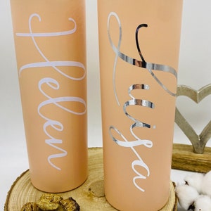 XXL Becher personalisiert Geschenk Hochzeit Festival Junggesellinnenabschied Tumbler 600ml Edelstahl ThermobecherTrinkbecher blush