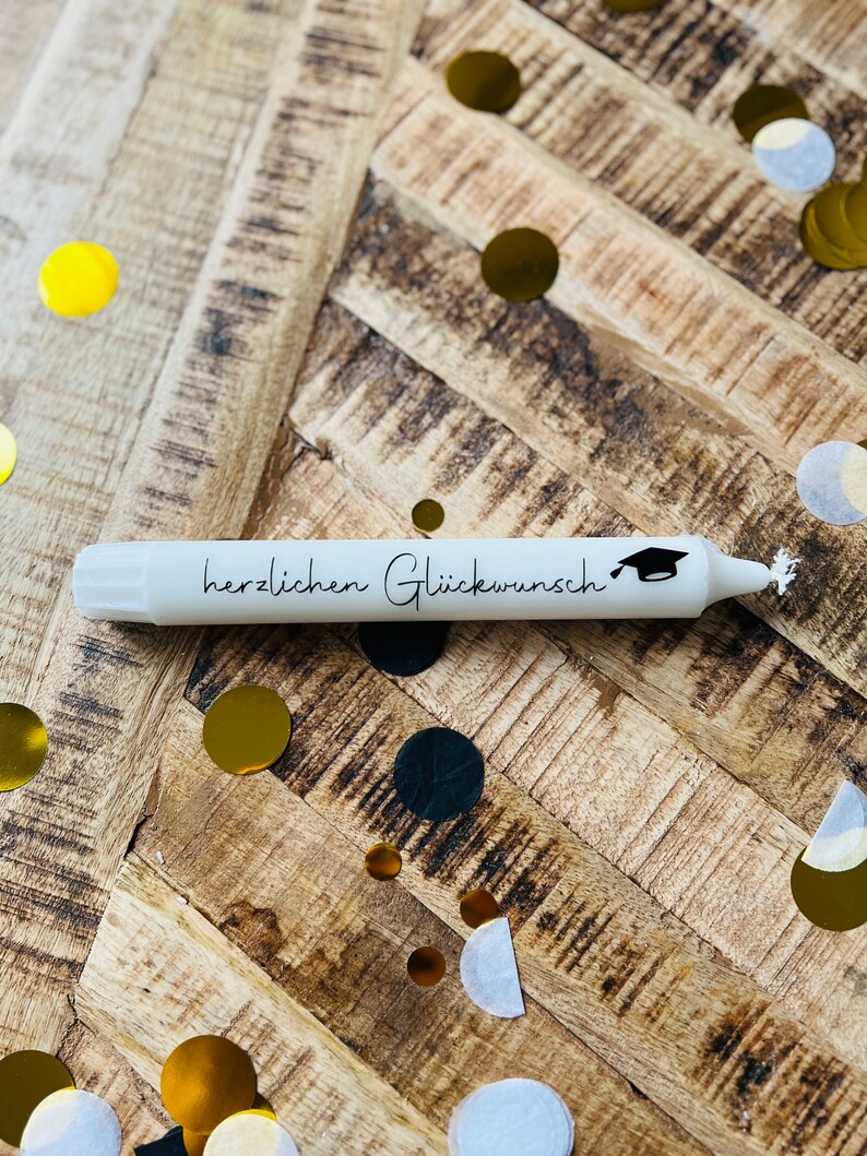 Taper candles | Abitur 2025 | done | Abitur | Abitur gift | Abitur 2025 herzlichen Glückwu..