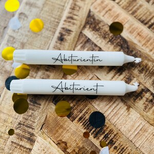 Taper candles | Abitur 2025 | done | Abitur | Abitur gift | Abitur 2025 image 4