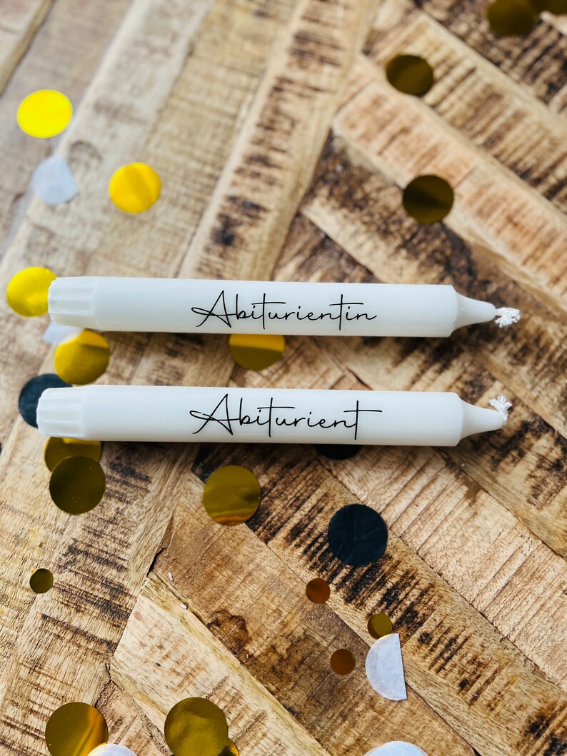 Taper candles | Abitur 2025 | done | Abitur | Abitur gift | Abitur 2025 image 4
