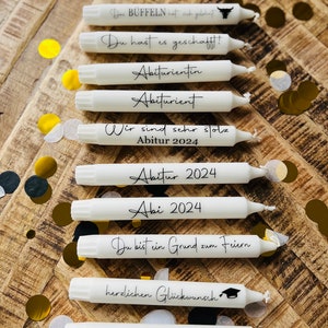 Taper candles | Abitur 2025 | done | Abitur | Abitur gift | Abitur 2025 image 1