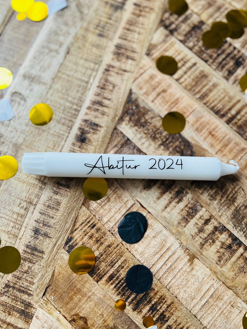 Taper candles | Abitur 2025 | done | Abitur | Abitur gift | Abitur 2025 Abitur 2024