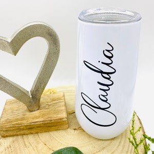 Personalized champagne cup Gift Wedding Festival Bachelorette party Tumbler champagne cup made of stainless steel thermal cupdrinking cup image 3