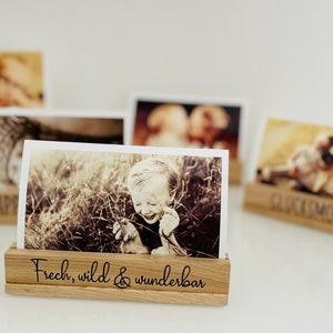 Photo bar | Picture bar | Oak wood | Natural material | Happy Moments | person of heart