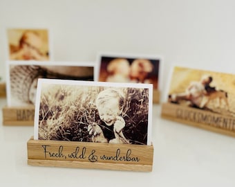 Photo bar | Picture bar | Oak wood | Natural material | Happy Moments | person of heart