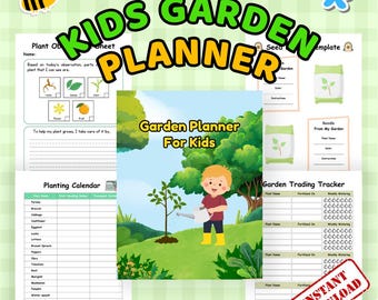 Garden Planner for Kids | Printable Journal & Activities | Digital PDF + JPG