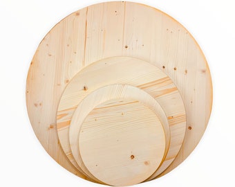 Unfinished Round Wood 36 Inches X 1 Inches Thickness Table Top