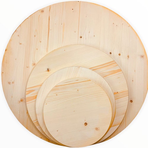 Unfinished Round Teak Wood 15 Inches X 1 Inches Thickness Etsy