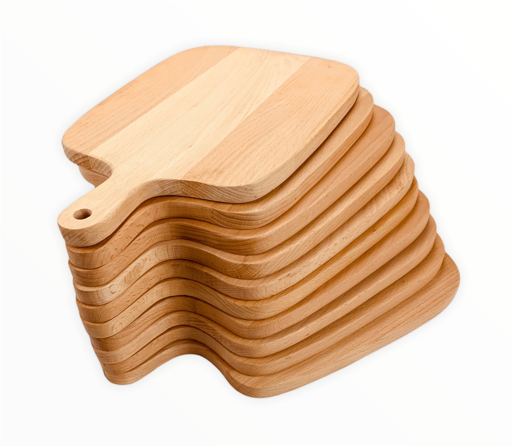 Il Cucinino cutting board with handle, beech wood 45x31 cm