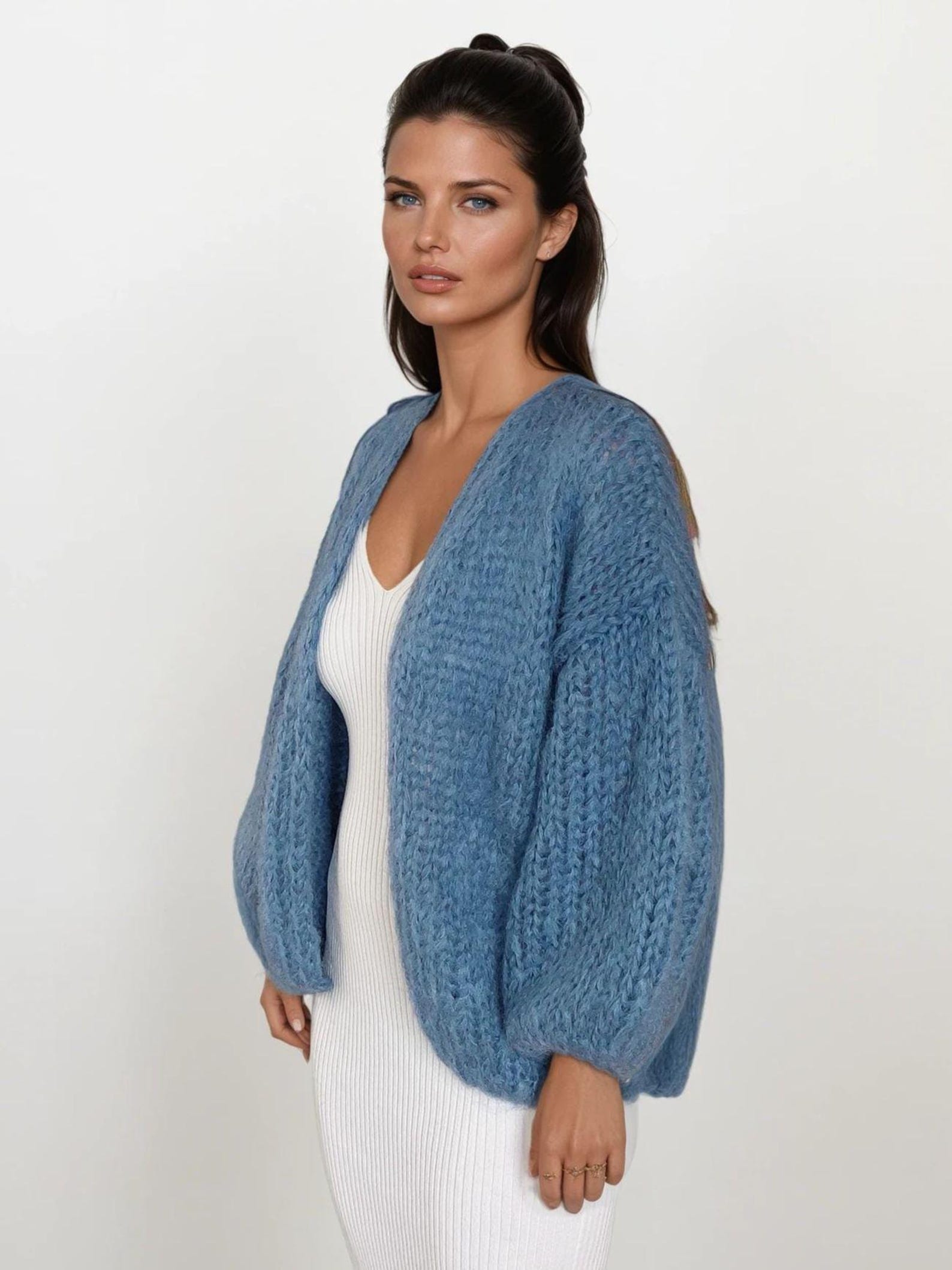 Josefine Mohair Cardigan -Bordeaux main image 0