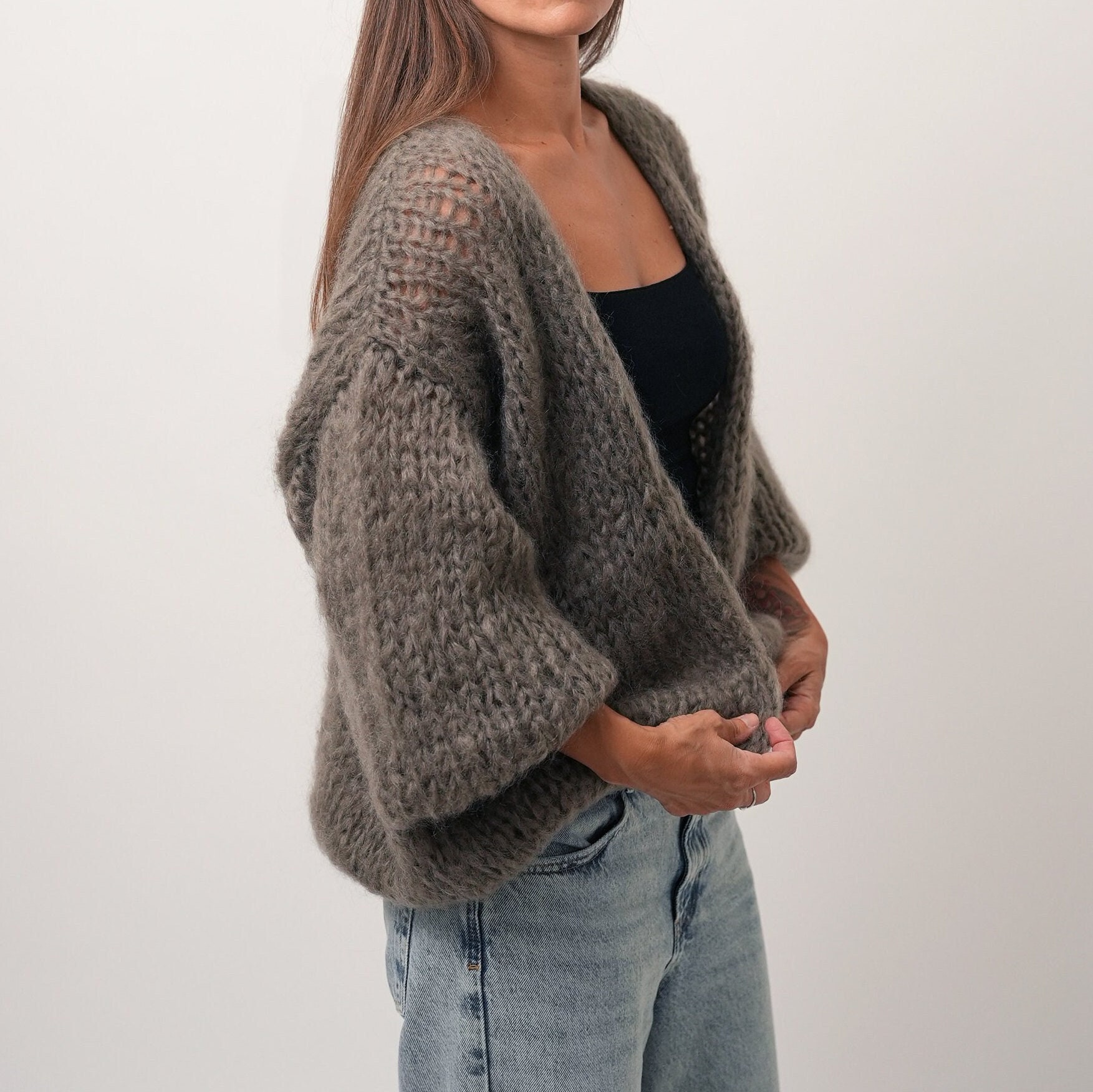 Mohair Cardigan, Chunky Knit Cardigan, Slouchy Fluffy Cardigan, Women Mohair Merino Wool Cardigan, - Etsy Mohair Cardigan, Chunky Knit Cardigan, Slouchy Fluffy Cardigan, Women Mohair Merino Wool Cardigan, - Etsy